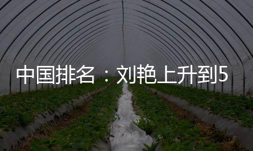 刘刘依中国位 艳上一许赢也升到排名攀升
