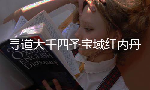 宝域寻道略大千丹获取指南攻红内四圣